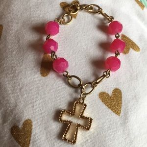 Beaded "Cross" Bracelet
